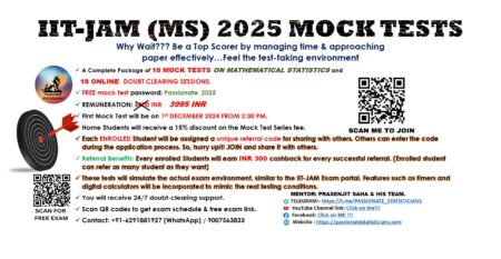 IIT JAM MOCK TEST 2025 PASSIONATE STATISTICIANS’ POSTER 3